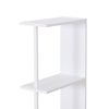 Mobiletto a Colonna Salvaspazio in Legno, Armadietto da Bagno con Ripiani e Armadietti, Bianco, 15x33x136.5cm RF7834-114RF7