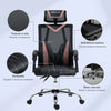 Sedia da Ufficio Ergonomica Inclinabile a 130° con Supporto Lombare e Cervicale, 58x62.5x112-120cm NM5921-469PKNM5