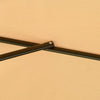 Ombrellone da Giardino Ø2.7x2.7m a Braccio con Tettuccio Regolabile, Marrone Chiaro 84D-161LR