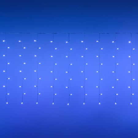 Tenda luminosa 180 led multicolor di Natale cascata da interno ed esterno 400 cm