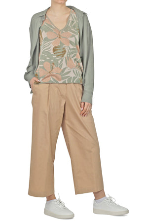 ALESSIA SANTI Alessia Santi - Top - 450178 - Verde/Rosa da donna