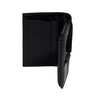 COMME DES GARCONS WALLET Reversed Hem portafoglio in pelle in nero da donna