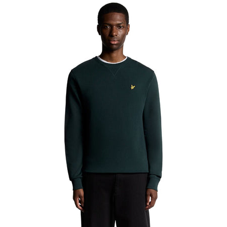 Lyle & Scott felpa dark green ML424VOG
