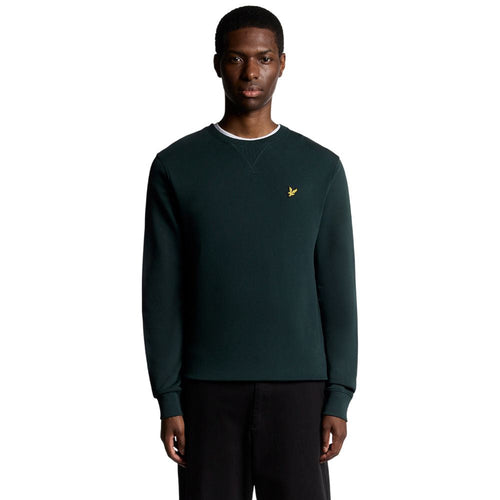 Lyle & Scott felpa dark green ML424VOG