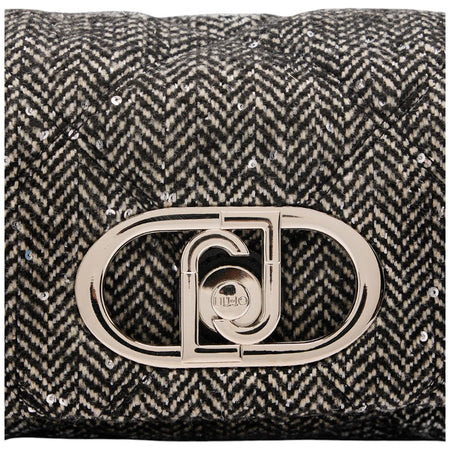 Liu Jo borsa piccola LaPuffy nera con paillettes AF5269T9112-22222