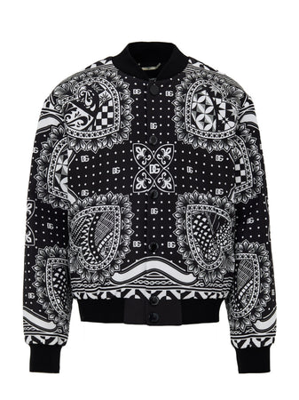 Dolce &amp; Gabbana Giubbino Bomber Stampato da uomo