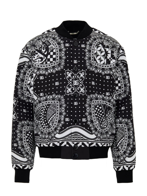 Dolce & Gabbana Giubbino Bomber Stampato da uomo