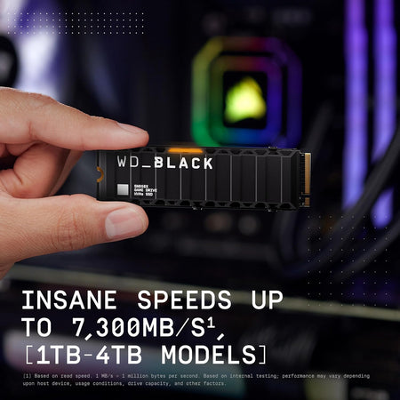 Western Digital SSd Game Drive SN850X NVMe 2Tb Con Dissipatore Di Calore WDS200T2XHE