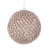 Palline in PVC Evelyn Champagne per albero di Natale moderno ed elegante
