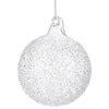 Palline per albero di Natale in vetro Saturno trasparente  per decorazioni natalizie