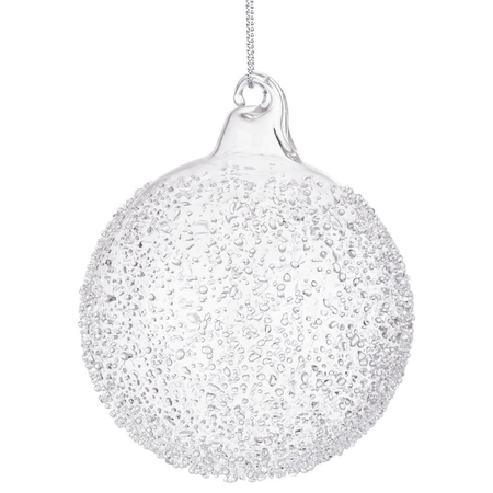 Palline per albero di Natale in vetro "Saturno" trasparente  per decorazioni natalizie