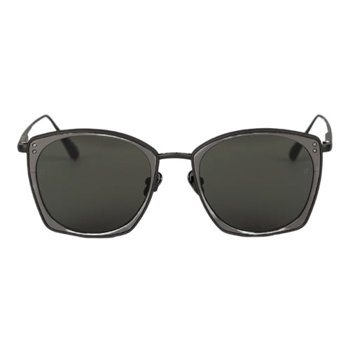 LINDA FARROW Milo Black Series occhiali da sole in nero da uomo