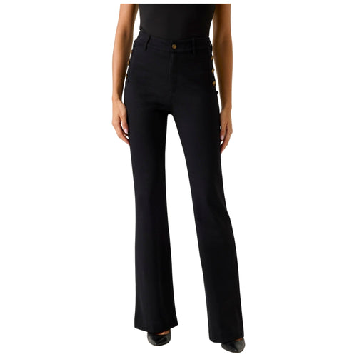 Guess pantalone flare nero CHRISSY W5BB16KCMU2JBLK
