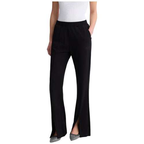 Liu Jo pantaloni flare neri in jersey TA5147J5942 22222 Pantaloni Liu Jo