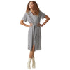 Vero Moda vestito t-shirt a righe bianco blu Bumpy 10279684