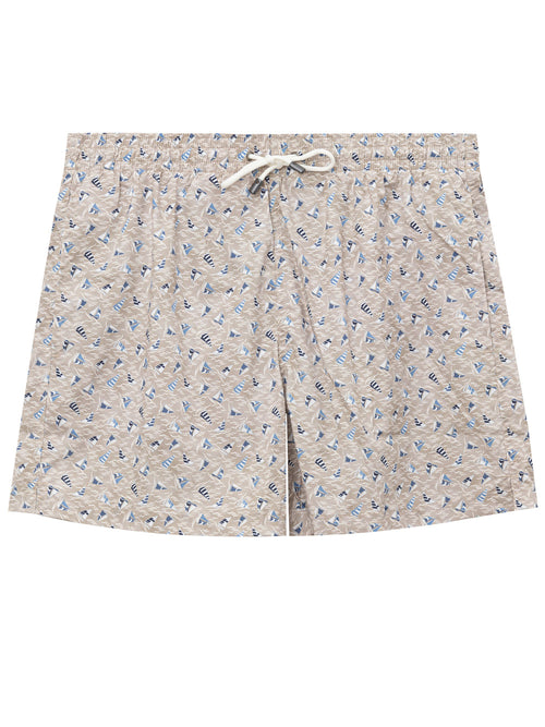 CANALI Costume Boxer con Stampa Vele Canali da uomo