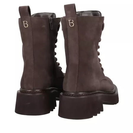 ToscaBlu Donna Stivaletto Lea in suede con maxi accessorio colore testa di moro