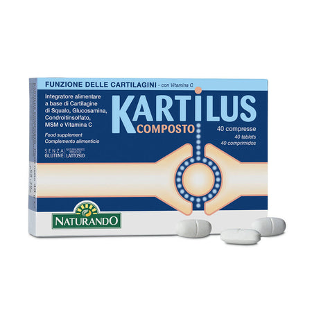 Naturando Kartilus Composto 40 Cps. Intergatore Per Cartilagini Con Glucosamina E Condroitinsolfato