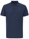 Corneliani Polo manica corta blu navy da uomo