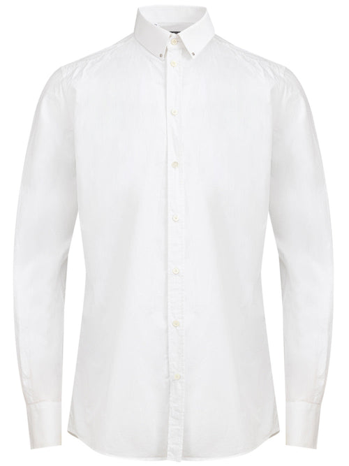 Dolce & Gabbana Camicia logo DG in cotone da uomo