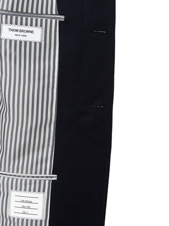 Thom Browne Chesterfield Overcoat Blu da uomo