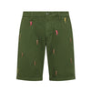 SUN68 pantaloni uomo sun68 - chino sport embroidery - verde da uomo