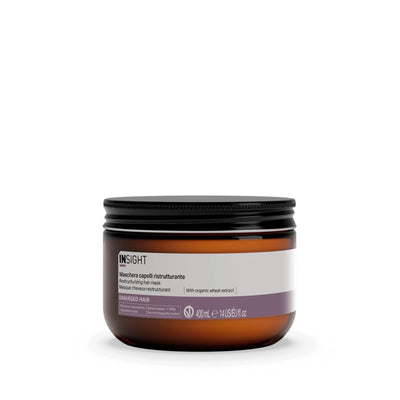 Insight damaged hair maschera ristrutturante 400 ml, trattamento intensivo per capelli danneggiati e stressati