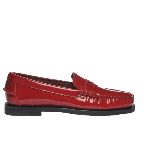 SEBAGO mocassini donna sebago - classic dan patent leather woman - rosso da donna