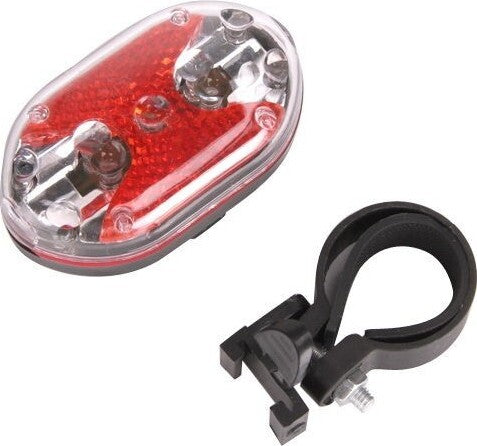 Luce Per Bicicletta Lampada 5 Led Bici Sicurezza C/fanalino Anteriore Posteriore TrAdE Shop Traesio - Foto 14