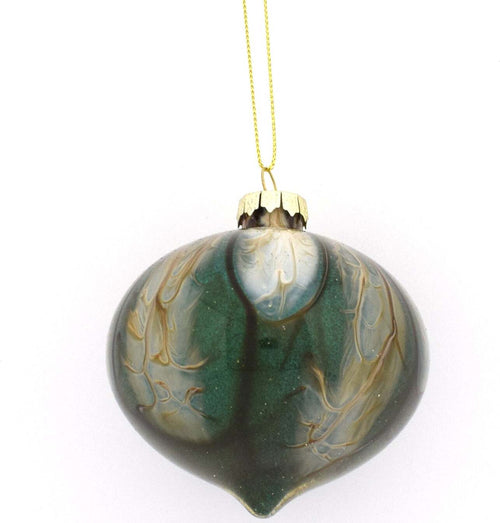 9 Palline natalizie in Vetro Verde marmorizzata Ø 10 cm, Pendaglio decorato Casa e cucina/Decorazioni per interni/Addobbi e decorazioni per ricorrenze/Decorazioni natalizie/Addobbi e decorazioni/Palle e palline MagiediNatale.it - Altamura, Commerciovirtuoso.it