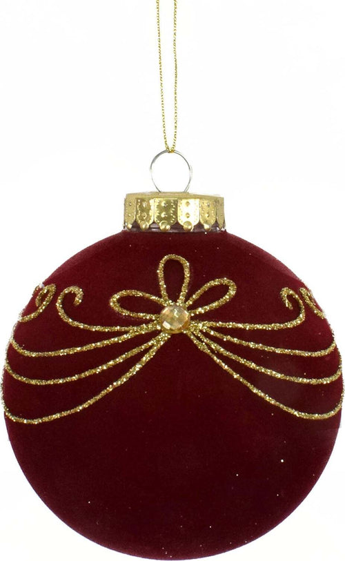9 palline per albero di natale in velluto Bordeaux da Ø 10 cm pendaglio decorato Casa e cucina/Decorazioni per interni/Addobbi e decorazioni per ricorrenze/Decorazioni natalizie/Addobbi e decorazioni/Palle e palline MagiediNatale.it - Altamura, Commerciovirtuoso.it