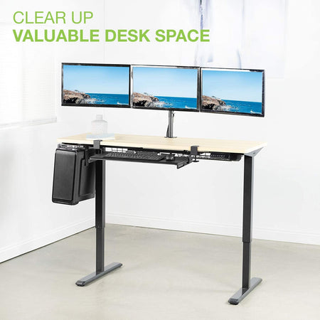 Supporto da scrivania per 3 Monitor 13-24'' con morsetto