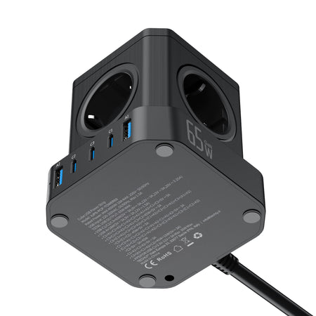 Multipresa da Tavolo USB Cube 5p 2xUSB-A 3xUSB-C
