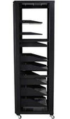 Armadio Rack 19'' 600x600 36U per Audio Video Nero