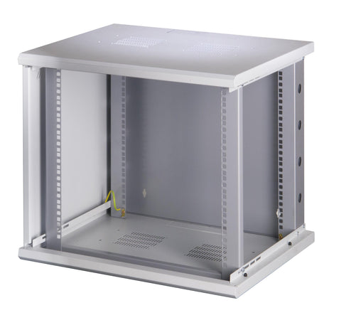 Armadio Rack 19'' a muro 10 unità sezione unica prof. 500mm Nero