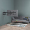 Staffa a Muro Braccio Estensibile fino a 1015 mm per LCD 43-80'' Nero