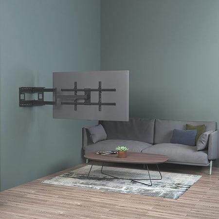 Staffa a Muro Braccio Estensibile fino a 1015 mm per LCD 43-80'' Nero