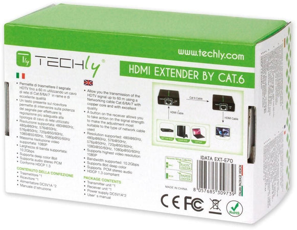 Extender HDMI Full HD 3D su cavo Cat. 5E/6/6A/7 fino 60 metri