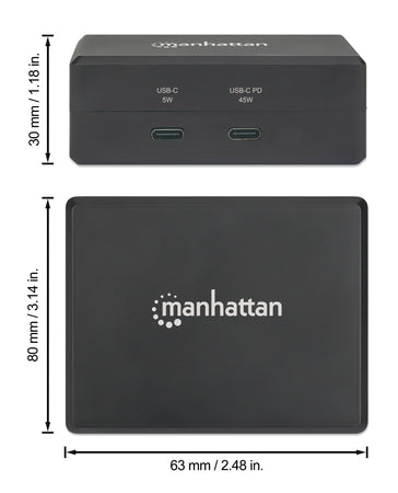 Hub USB-C con funzione di ricarica Power Delivery 45W