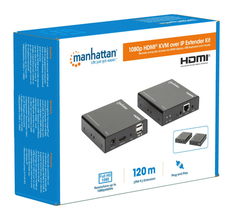 Kit Extender HDMI KVM over IP 1080p fino a 120m