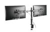 Supporto da Scrivania per 2 Monitor 13-32'' con Morsetto