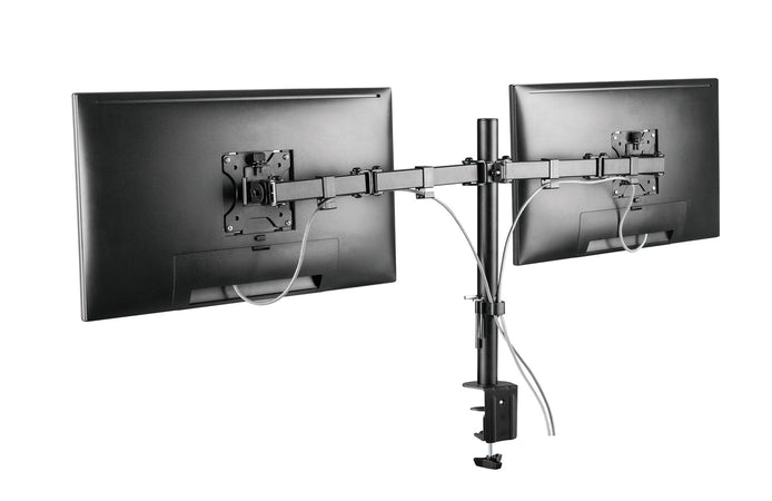 Supporto da Scrivania per 2 Monitor 13-32'' con Morsetto