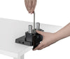 Supporto da Scrivania Doppio Monitor 17-32'' con Molla a Gas e Docking Station 8-in-1