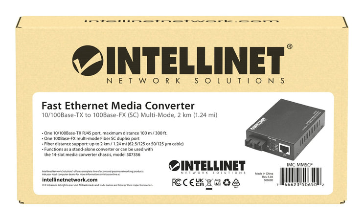 Convertitore RJ45 - Fibra SC Multimodale