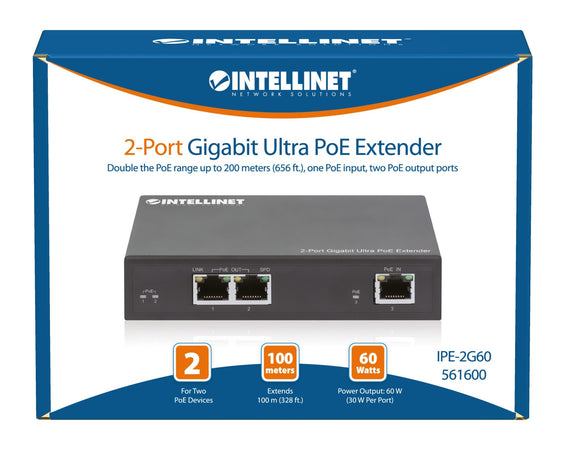 Ultra PoE Extender Gigabit 2 porte