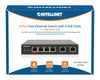 Fast Ethernet Switch a 6 porte con 4 porte PoE (1 x High-Power PoE)