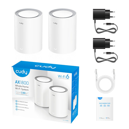 Sistema Wi-Fi 6 Mesh AX1800 Dual Band per Tutta la Casa, M1800 2pz