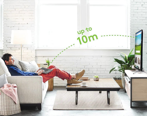 Tastiera Wireless Dual Mode Bluetooth & 2.4G per Smart TV Retroilluminata con Touchpad