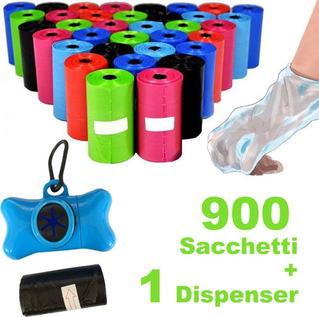 900 SACCHETTI IGIENICI PER BISOGNI ESCREMENTI CANI RACCOLTA FECI CON DISPENSER  Trade Shop italia - Napoli, Commerciovirtuoso.it