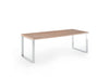 Scrivania per ufficio in melaminico e struttura metallica cm. 180/210x90x74h